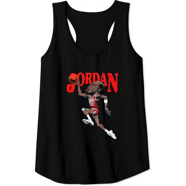 Vintage Michael Jordan Caricature Classic Tank Tops-image