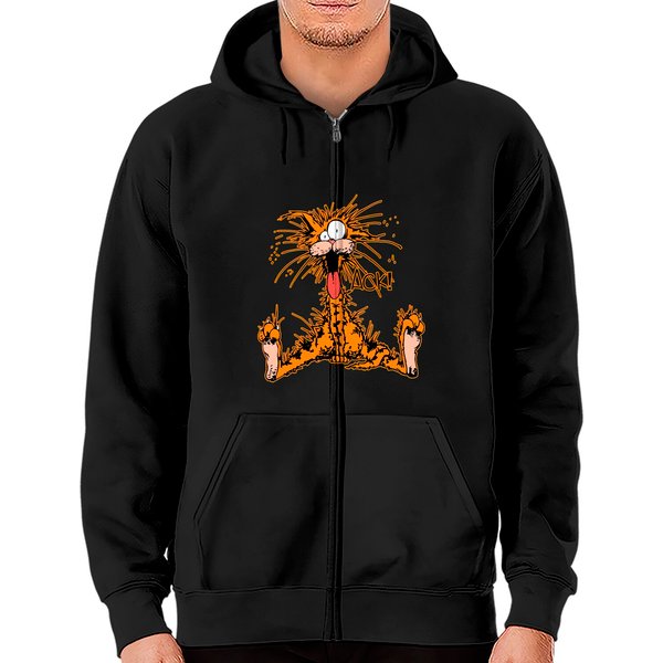 Ack! Said The Cat - Bill The Cat - Zip Hoodies-image