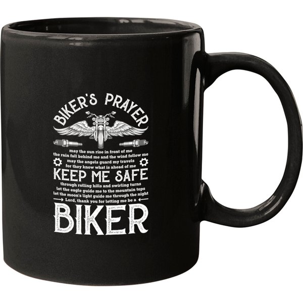 Biker's Prayer Vintage Motorcycle Mugs