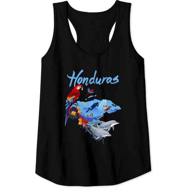 Honduras Map Tank Tops-image