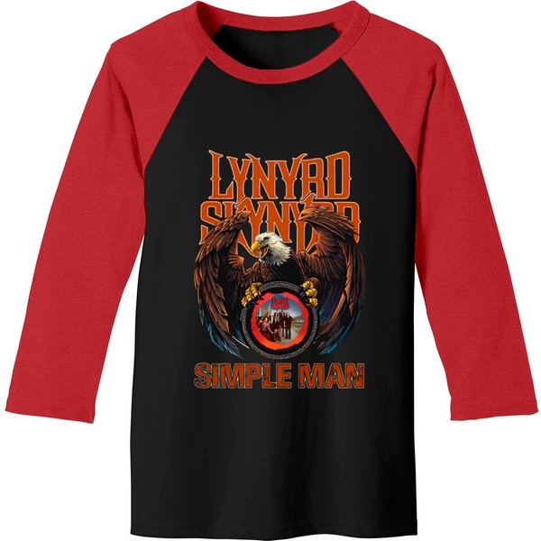 Eagle Lynyrd Skynyrd Band Simple Man Baseball Tees