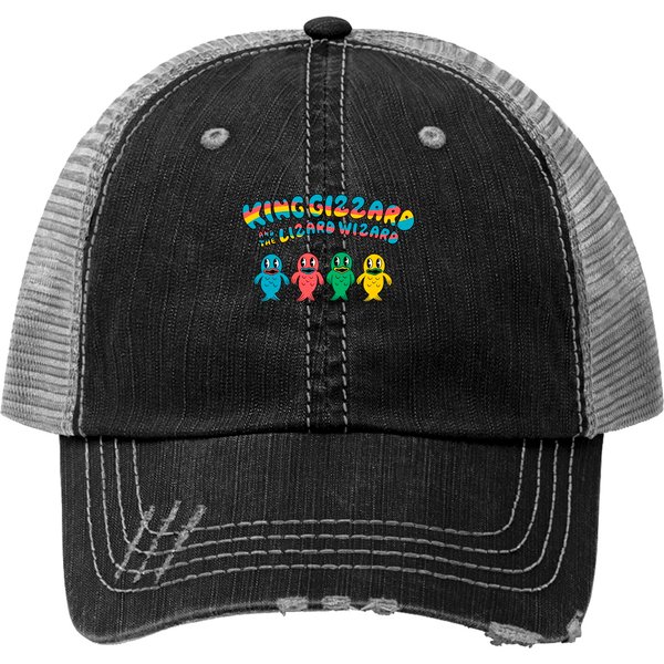 King Gizzard And The Lizard Wizard Fishies Trucker Hats-image