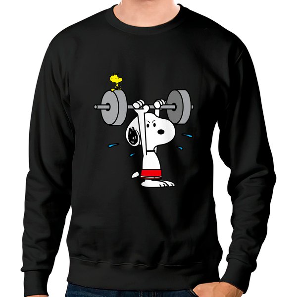 Snoopy Working Out - Snoopy - Sweatshirts-image