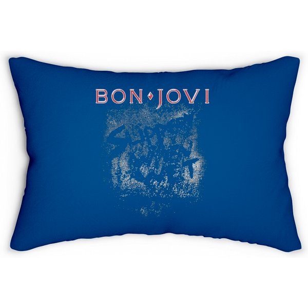 Bon Jovi Slippery When Wet Album Cover Lumbar Pillows-image