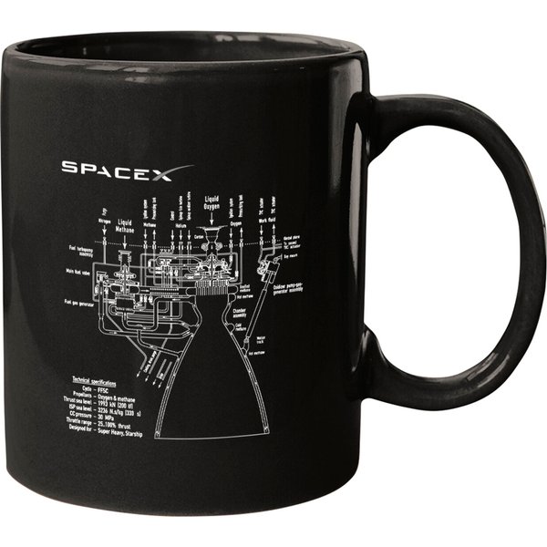 Spacex Rrrrrrraptor Engine Technical Mugs-image