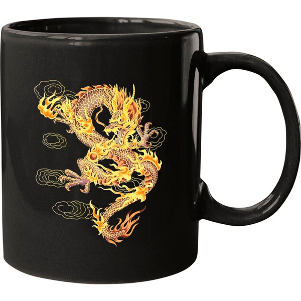 Traditional Chinese Dragon Symbol Of Power And Strength Mugs