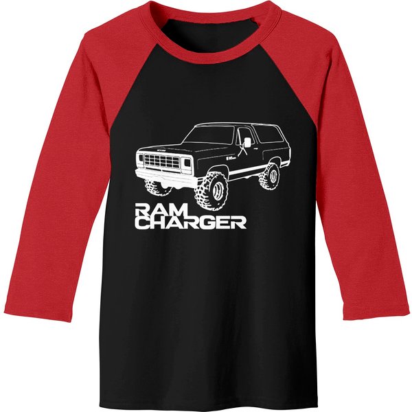 Obs Ram Charger White Print - Ramcharger - Baseball Tees-image