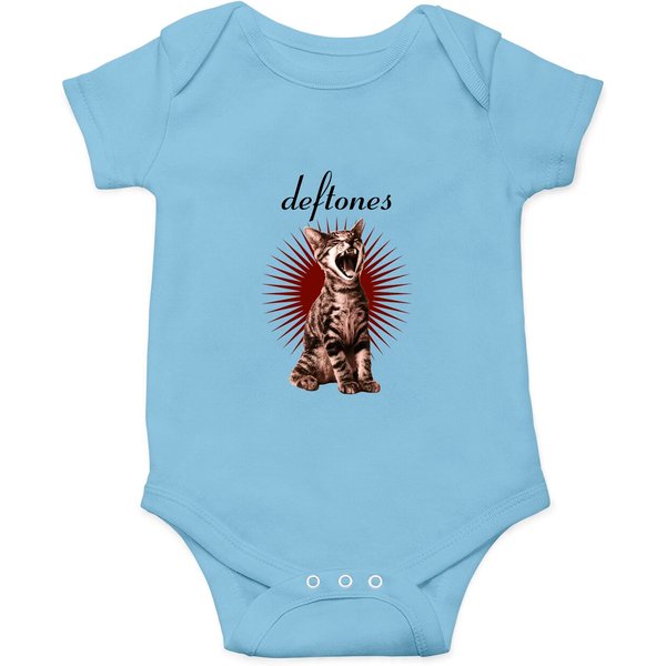 Deftones Band Adre-naline Cat Design Pure Cotton Breathable Onesie