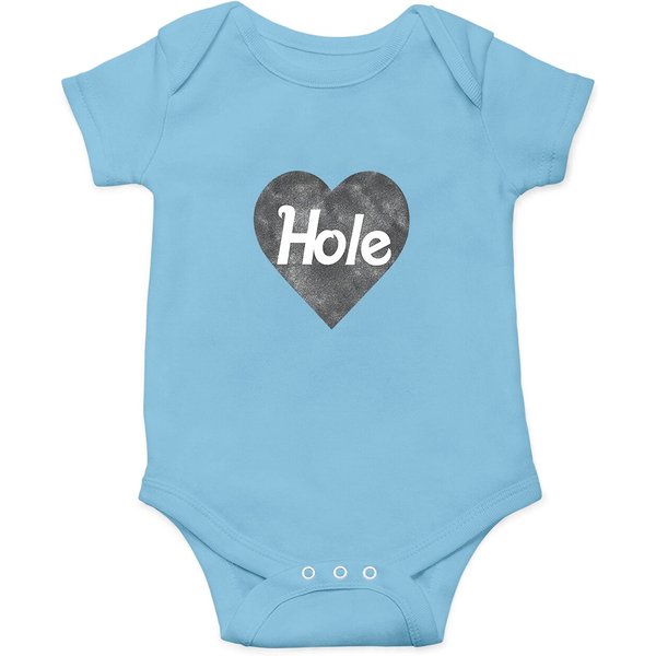 Hole Rock Band Black Heart Logo Onesie-image