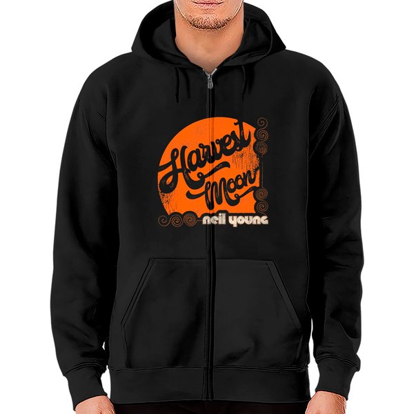Harvest Moon - Neil Young - Zip Hoodies-image