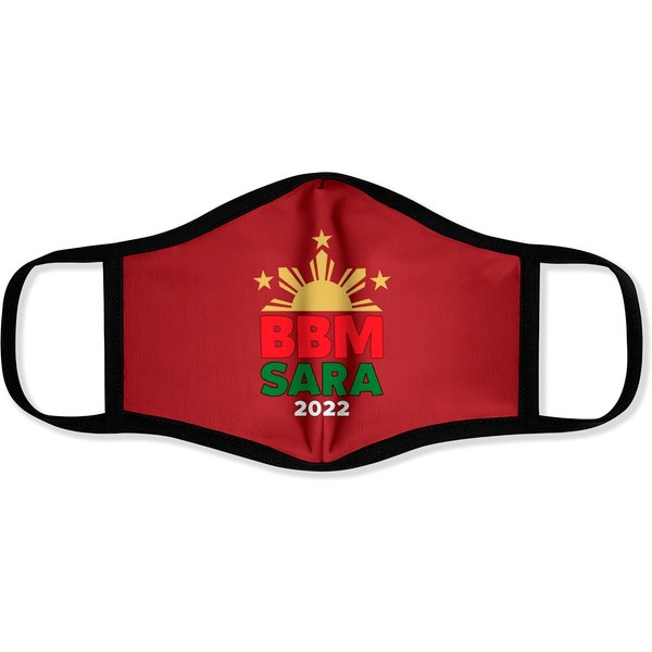 Vote Bbm Sara 2022 - Red Philippine Flag Filipino Pinoy - Bongbong Marcos Supporters Red Merch - Face Masks-image