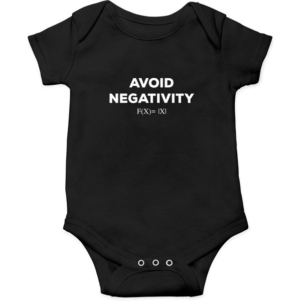 Avoid Negativity Math Equation Math Teacher Onesie-image
