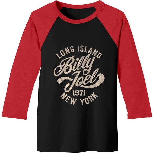 Billy Joel Singer-Songwriter 1971 Long Island Ny Baseball Tees-image