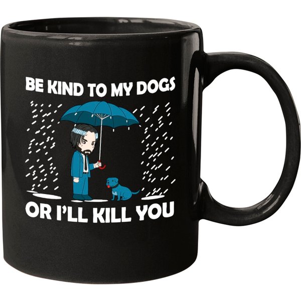 John Wick Be Kind To Dog Mugs-image