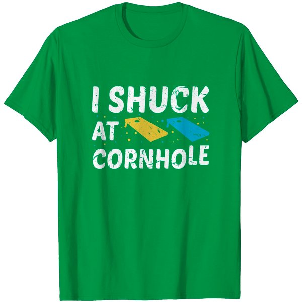 I Shuck At Cornhole T Shirt-image