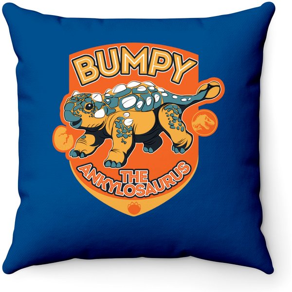 Jurassic World: Camp Cretaceous Bumpy The Ankylosaurus Throw Pillows-image