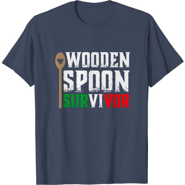 Survivor T-Shirt Funny Italian - Wooden Spoon Survivor-image