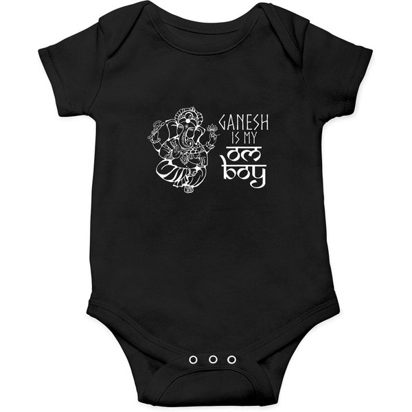 Ganesha Elephant Onesie Ganesh Is My Om Boy Hindu God-image