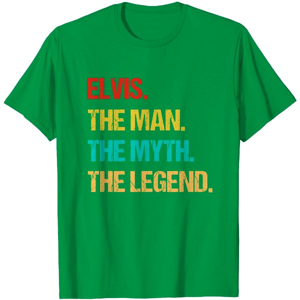 Mens Elvis The Man The Myth The Legend T-Shirt-image