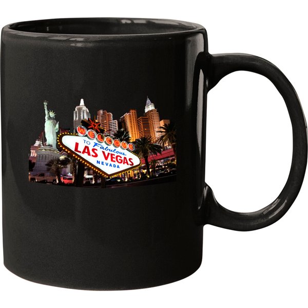 Las Vegas Famous Sign Strip Building Skyline Souvenir Gift Mugs-image