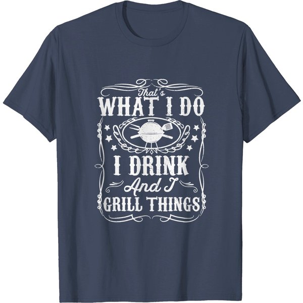 Pwp Funny Bbq Grilling Drinking Bbq Griller For Dad T-Shirt-image