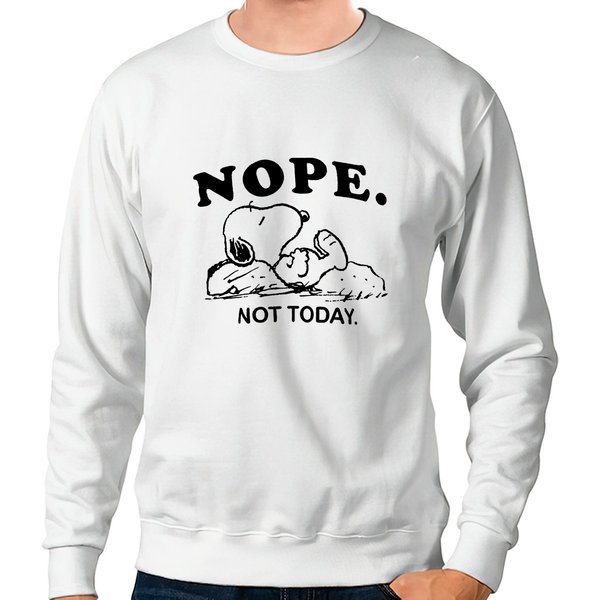 Snoopy Nope Not Today Sweatshirts-image