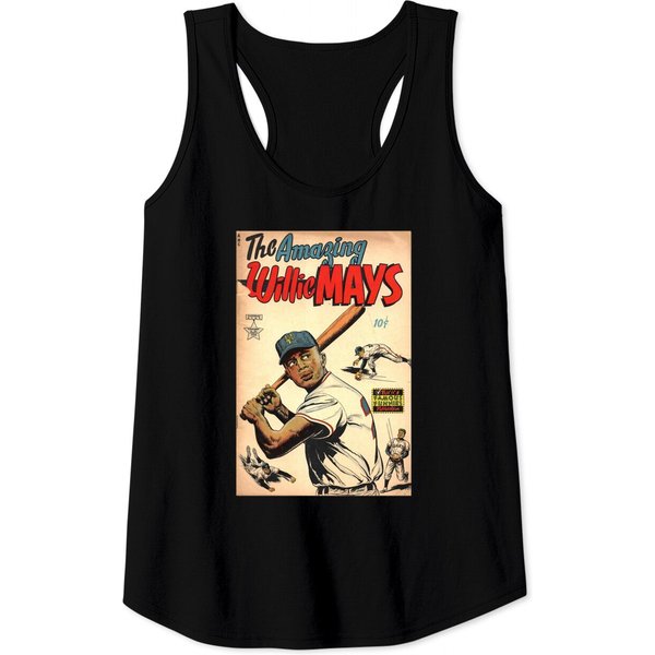 Vintage Comics The Amazing Willie Mays Classic Tank Tops-image