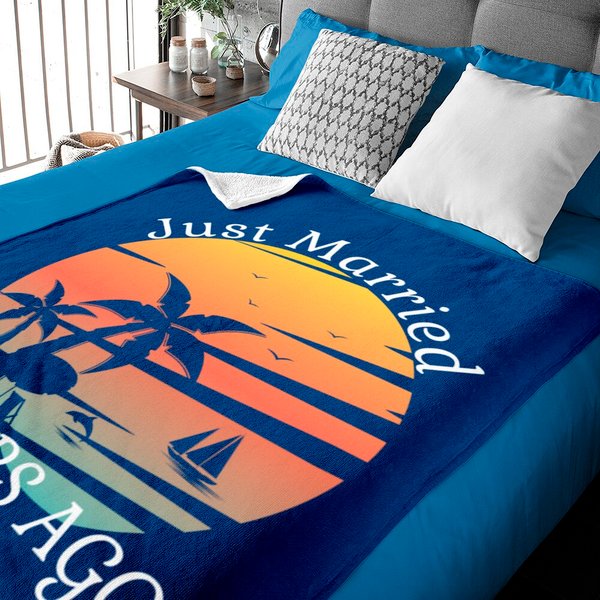 25Th Wedding Anniversary Cruise Just Married 25 Years Baby Blanket-image