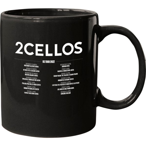 2Cellos Dedicated Us Tour 2022 Mugs, 2Cellos 2022 Tour Mug-image