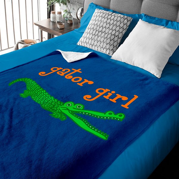 Girl Gator Baby Blanket-image