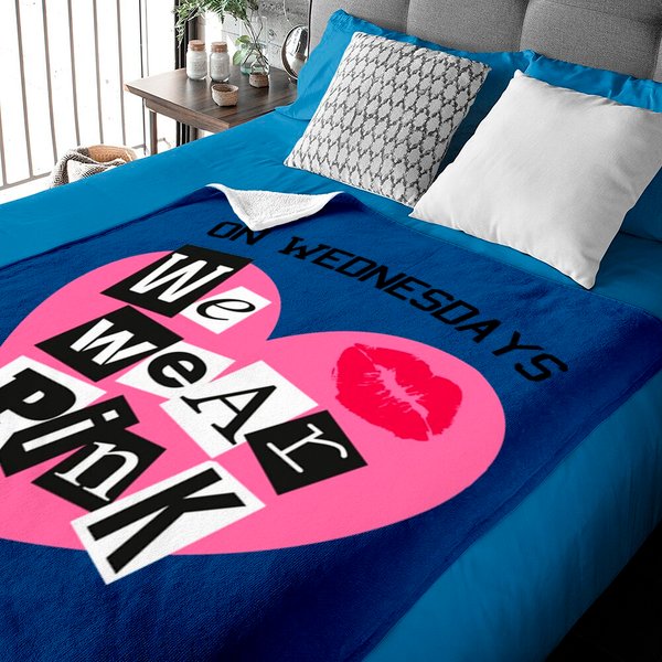 On Wednesdays We Wear Pink Burn Book Font Baby Blanket - Mean Girls Costume - Baby Blankets-image