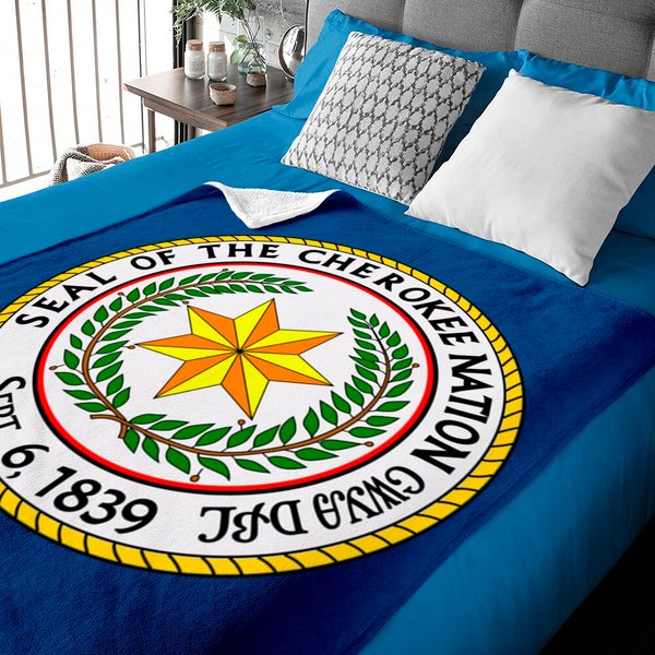 Seal Of The Cherokee Nation Cherokee Native American Pride Baby Blankets-image