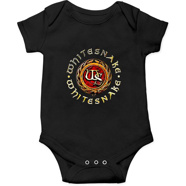 Whitesnake Logo Band Rock Metal 90Art Essential Onesie-image