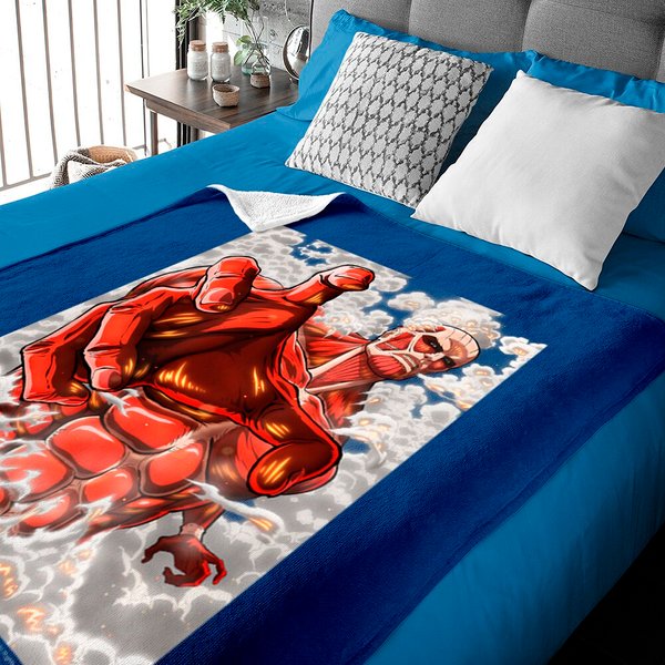 Attack On Titan Season 2 Reaching Colossal Titan Baby Blankets-image