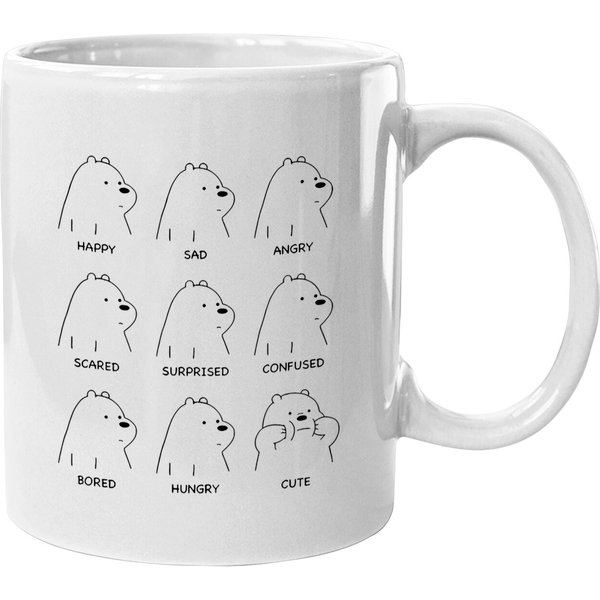 Ice Bear Moods - We Bare Bears - Mugs-image