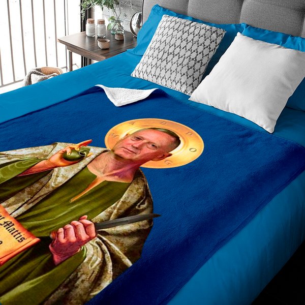 General Mattis Patron Saint Of Chaos Baby Blankets-image