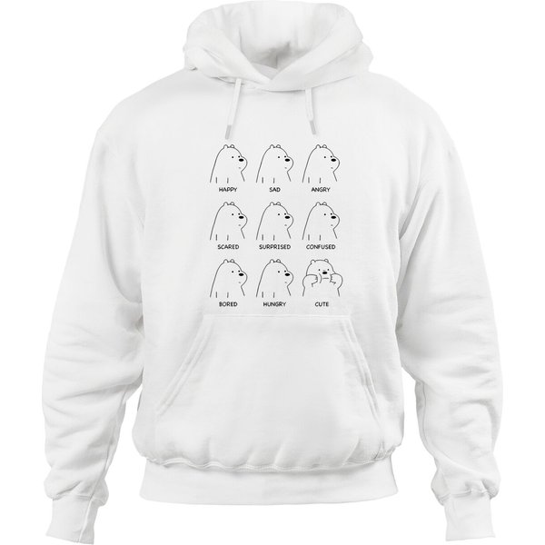 Ice Bear Moods - We Bare Bears - Hoodies-image