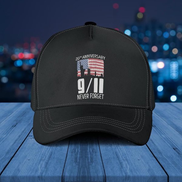 Never Forget 911 20Th Anniversary Patriot Day Cap-image