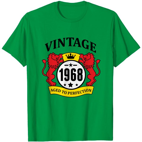 Vintage 1968 Aged To Perfection T Shirt-image