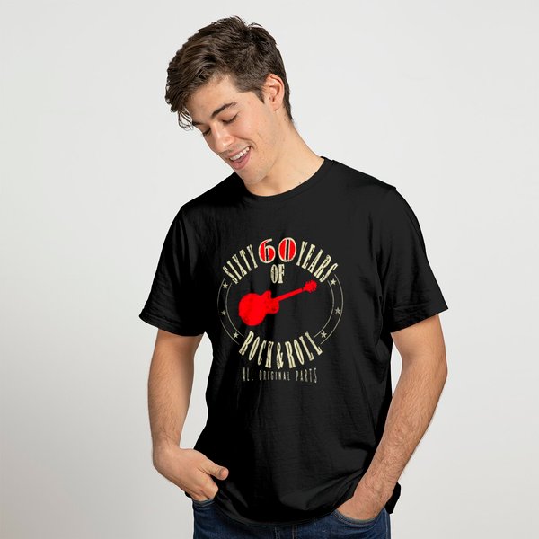 60Th Birthday Shirt - Sixty Years Of Rock And Roll T Shirt-image