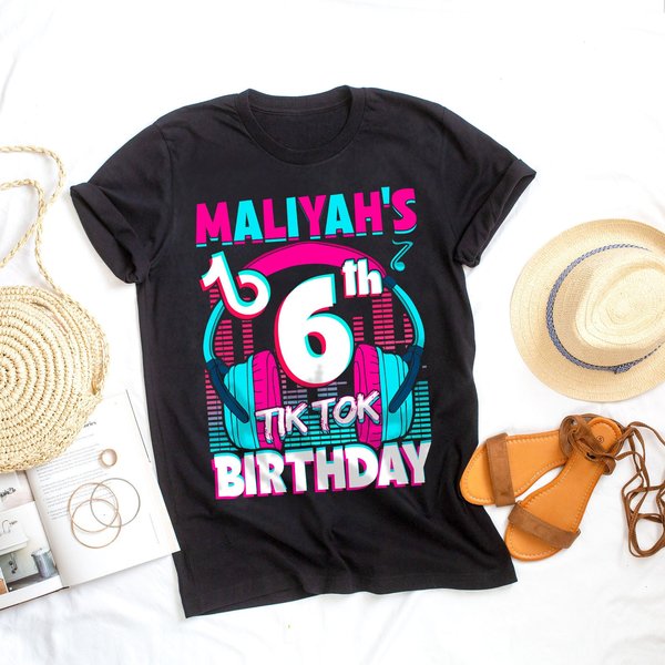 Personalized Tiktok Birthday Shirts Family Matching Party Outfit-image