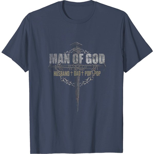 Man Of God - Pop-Pop Back Classic T-Shirt-image