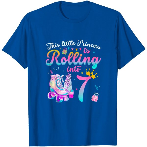 7Th Birthday T-Shirt Roller Skate 7Th Birthday-image