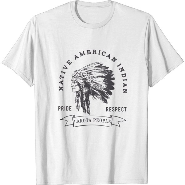 Lakota People Native American Indian Pride Respect Love T-Shirt-image