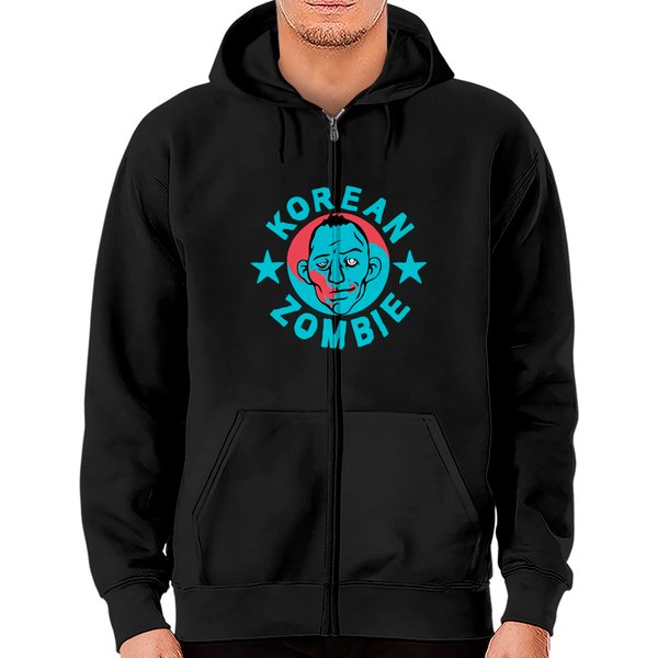 Korean Zombie Classic Zip Hoodies-image