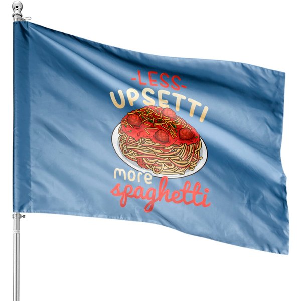 Spaghetti Lover Gift Pasta Italian Cuisine Food Foodie House Flags-image