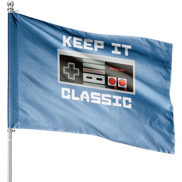 Nintendo House Flags Boys' Keep It Classic Controller Graphic-image