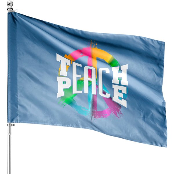 Hippie House Flags Teach Peace-image