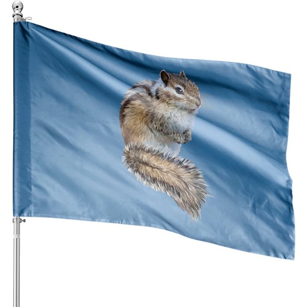 Chipmunk House Flags-image