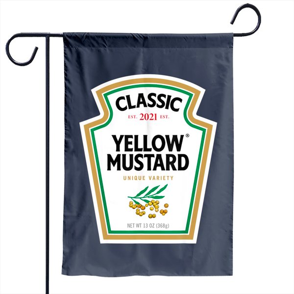 Yellow Mustard Diy Halloween Costume Matching Group Mustard Garden Flag-image